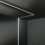 Kit 10 Perfis 1 Metro P/ Fita Led Slim Embutir 24x7 Alumínio