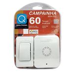 Campainha Residencial Sem Fio 60 Toques Musicais
