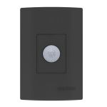 Sensor De Presença Com Fotocélula De Embutir Multifuncional Qi2mp Preto