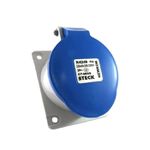Tomada Industrial de Embutir 3P+T 32A 220-240v 9h Ip44 Azul