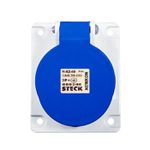 Tomada Industrial de Embutir 3P+T 32A 220-240v 9h Ip44 Azul