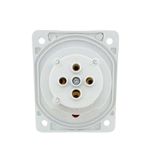 Tomada Industrial Embutir 3P+T 16A 380-440V 6H Vermelha