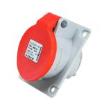 Tomada Industrial Embutir 3P+T 16A 380-440V 6H Vermelha
