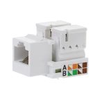 Tomada Keystone Conector Rede RJ45 CAT.5E Fêmea Branco