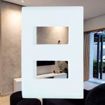 Placa 2 Postos Afastados Branco C/suporte 4x2 Liz Tramontina