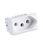 Módulo Tomada 2P+T 10A Branco Tramontina Liz