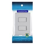 Conjunto 4x2 2 Interruptores Simples 10a Branco Liz Tramontina