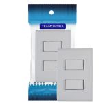 Conjunto 4x2 2 Interruptores Simples 10a Branco Liz Tramontina