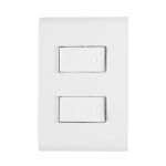 Conjunto 4x2 2 Interruptores Simples 10a Branco Liz Tramontina