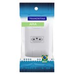 Conjunto Placa 4x2 e Módulo Tomada 10a Aria Tramontina