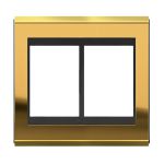 Placa Espelho 6 Postos 4x4 Concept Ouro/preto Refinatto Weg