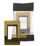 Placa Espelho 3 Postos 4x2 Concept Ouro/preto Refinatto Weg