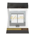 Placa Espelho 6 Postos 4x4 Concept Titânio/preto Refinatto Weg