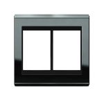 Placa Espelho 6 Postos 4x4 Concept Titânio/preto Refinatto Weg