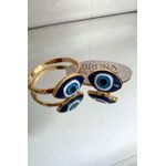 Pulseira + Anel de Olho Grego Azul