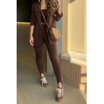 Legging de pezinho marrom