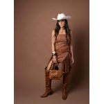 VESTIDO DALLAS MARROM