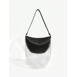 Bolsa Franja Metal 2406 Preto