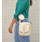 Bolsa Fivela Miss Off White