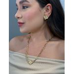 Cj Trevo Corrente 115019 Dourado
