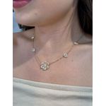 Cl Flor+folha Crav Dourado