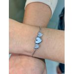Pulseira 3 Coracao 22048 Prata