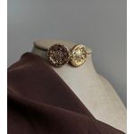 Brinco Redondo Mandala Dourado
