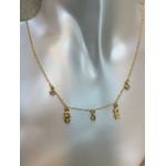 Colar Casal Pin Brilho Dourado