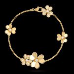 Pulseira Flores 3 Pet 102077 Dourado