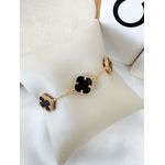 Pulseira Trevo Per 290023 Dourado/preto