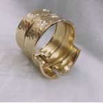 Brac Triplo Martelado Opa 110800 Dourado