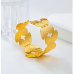 Brac Borboletas Dourado