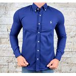 Camisa Manga Longa PRL Azul Bic⭐