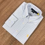 Camisa Manga Longa PRL Xadrez Azul 