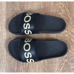 Chinelo Slide HB Preto logo creme