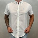 Camisa Manga Curta Linho PRL Branco