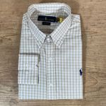 Camisa Manga Longa PRL Xadrez Bege