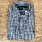 Camisa Manga Longa PRL Xadrez Azul
