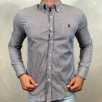 Camisa Manga Longa PRL Xadrez Azul