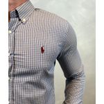 Camisa Manga Longa PRL Xadrez Azul