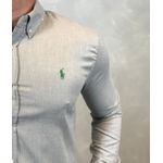 Camisa Manga Longa PRL Cinza⭐