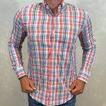 Camisa Manga Longa PRL Xadrez Vermelho⭐