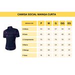 Camisa manga curta TH xadrez azul bebe