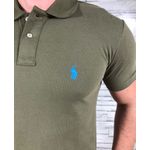 Polo PRL Verde Musgo Logo Azul ⭐