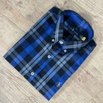 Camisa Manga Curta PRL Xadrez Azul