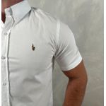 Camisa Manga Curta PRL Xadrez Branco