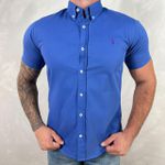 Camisa Manga Curta PRL Azul