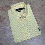 Camisa Manga Curta PRL Xadrez Amarelo 