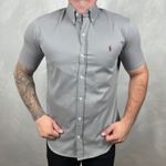 Camisa Manga Curta PRL Cinza ⭐