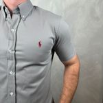 Camisa Manga Curta PRL Cinza ⭐